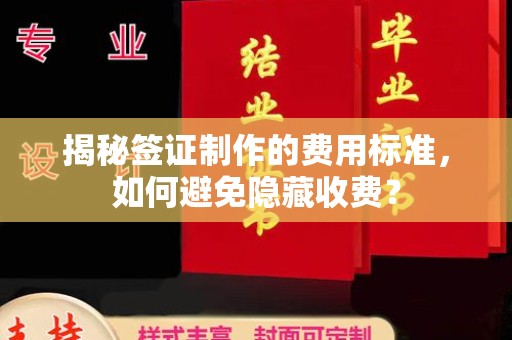 冠县揭秘签证制作的费用标准，如何避免隐藏收费？